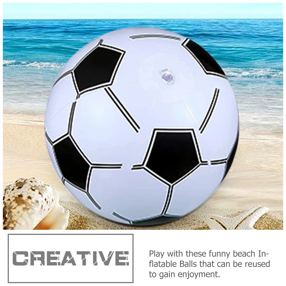 Pallone da Calcio Gonfiabile per Giochi in Spiaggia e Piscina, 40cm, Giocattolo Galleggiante, 3 Pezzi, per Feste all'Aperto e al Chiuso, Rimbalzo Elastico