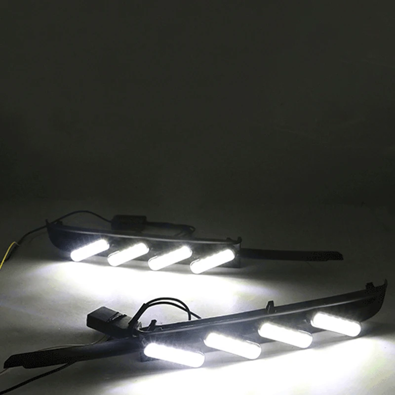 2Pcs DRL Daytime Running Light For Toyota MARK X REIZ 2004 2005 2006 2007 2008 2009 LED Fog Lamp view 2