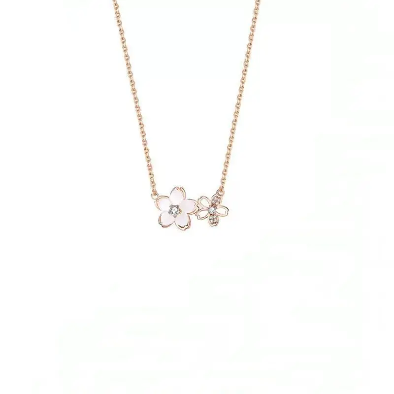 Новая-популярная-цепочка-на-шею-персиковое-ожерелье-с-цветком-yaoyao-женское-легкое-роскошное-нишевое-дизайнерское-ожерелье-на-ключицу-высокий-смысл