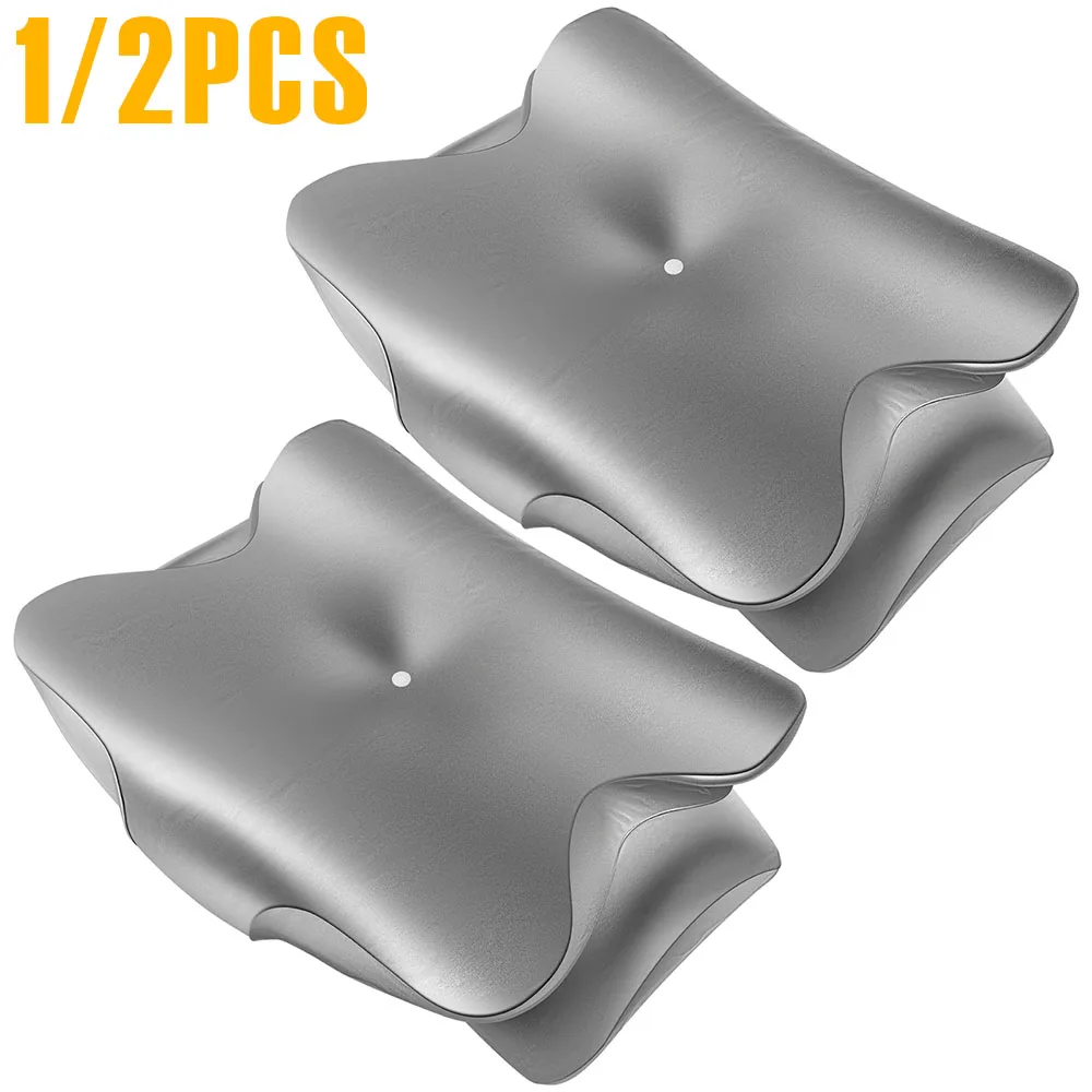 

1/2Pcs Butterfly Shaped Pillowcase Imitation Silk Cervical Neck Pillow Cover with Zipper Comfortable Contour Pillow Case Cover