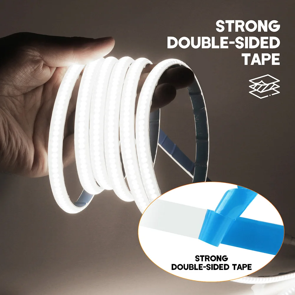 AC 220V COB LED Strip Light Flexible Led Tape 288LED/m High Density Linear lighting for Kitchen IP65 Waterproof Home Decoratiom