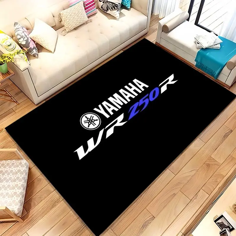 Vintage Y-Yamahas Style Racing Biker Garage Moto Soft Non-Slip Area Rug for Living Room,Bedroom Carpet Mat for Sofa,Home Decor