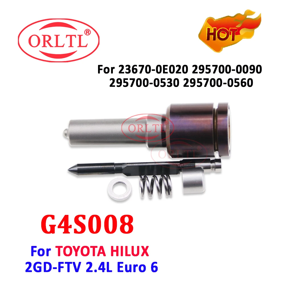 Ortll nuovo G4S008 G4S009 ugello iniettore muslimex olio combustibile iniettore Diesel Common Rail per TOYOTA HILUX 1GD 2GD