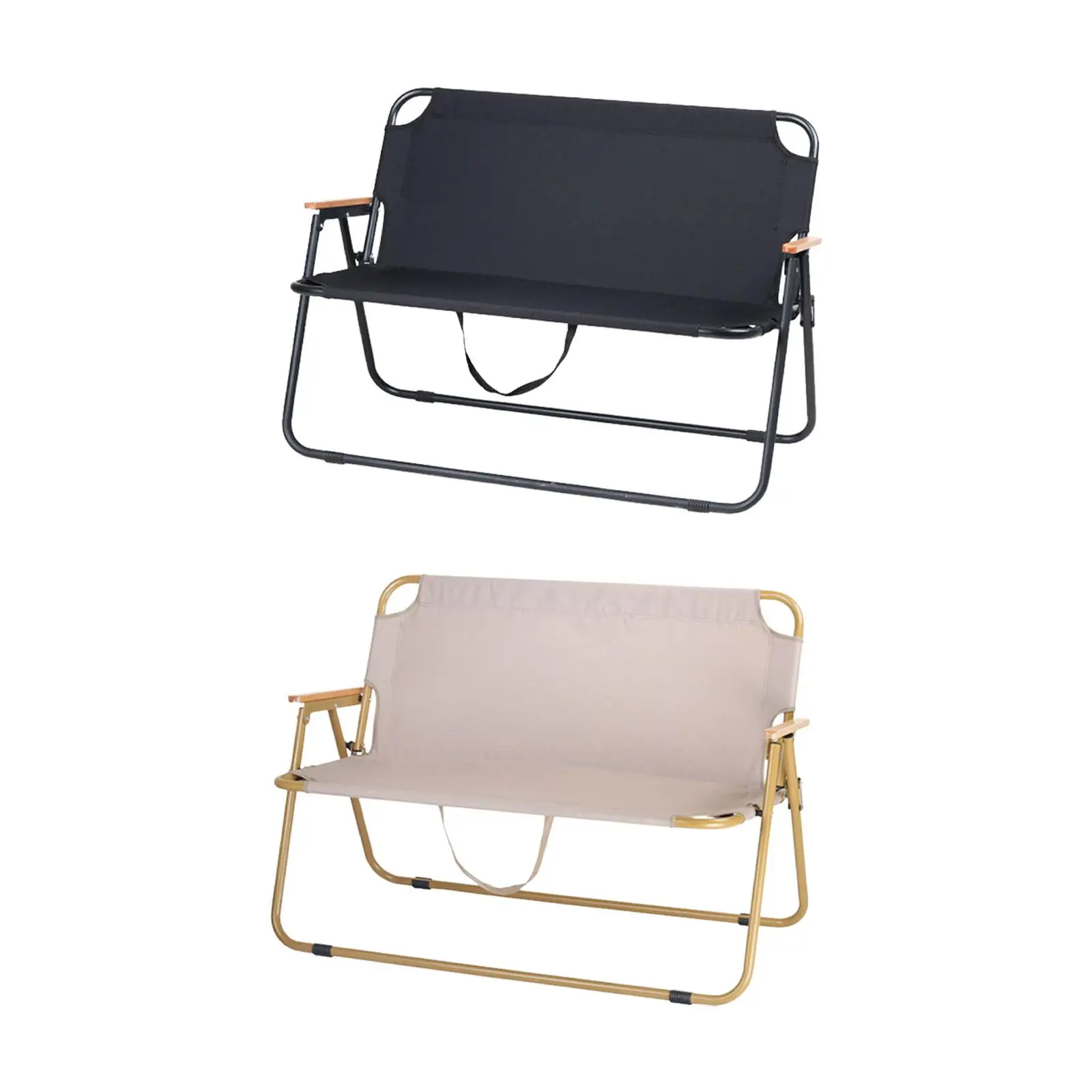 

Folding Camping Chair Camping Seat Double Chair Traveling Patio Armchair