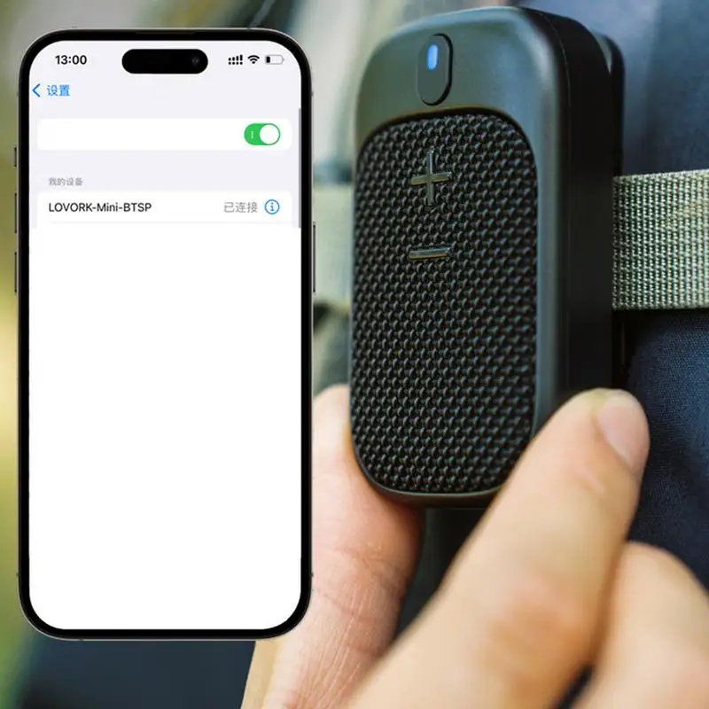 مكبر صوت لاسلكي ستيريو باس للارتداء في الهواء الطلق مقاوم للماء دش محمول بلوتوث 5.3 مكبر صوت للتخييم والشواء والمشي لمسافات طويلة
