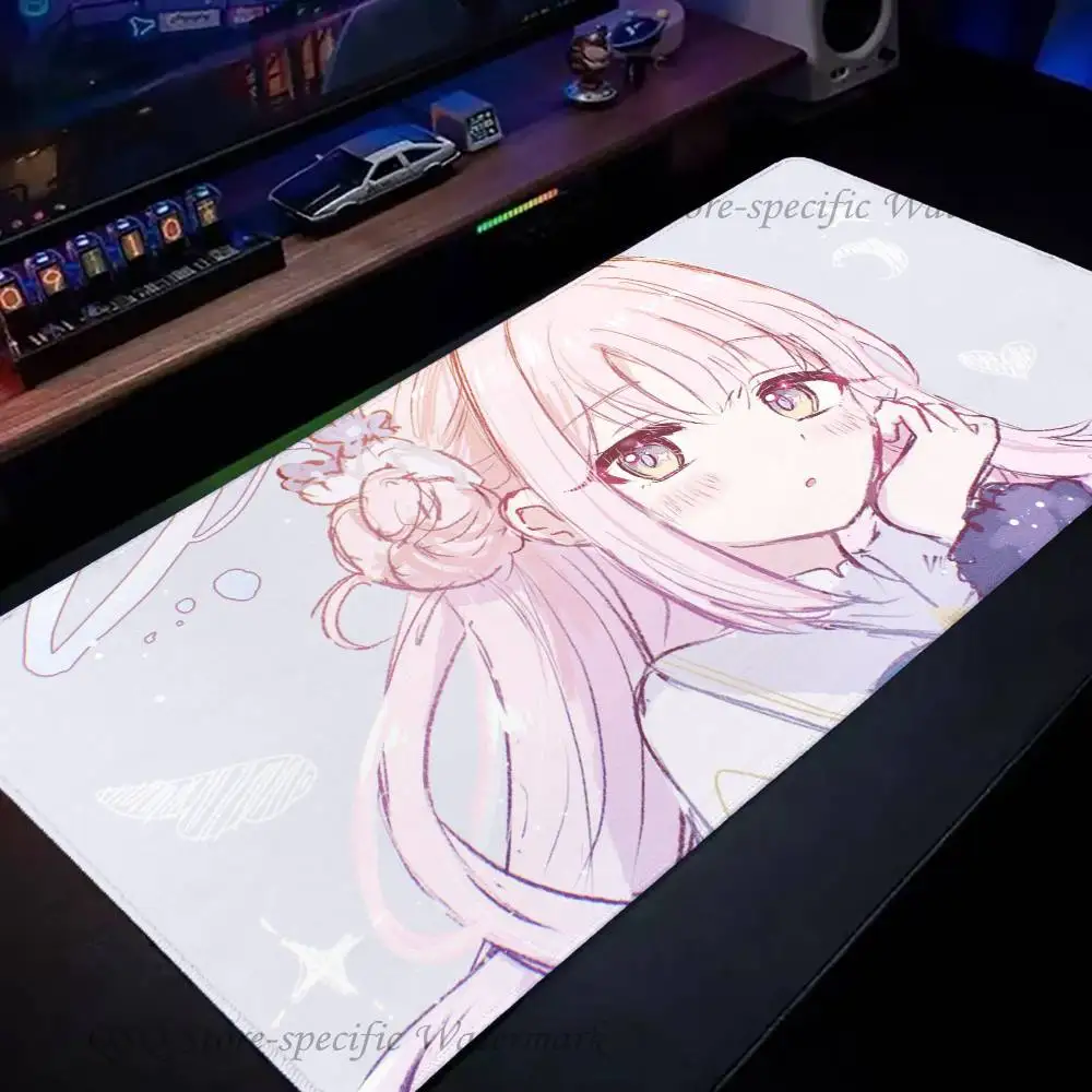 Misono Mika Anime B-blue Archive Mousepad Non-slip Suitable For Office Computers Laptops E-sports Game Desk Mats XXL Keyboard
