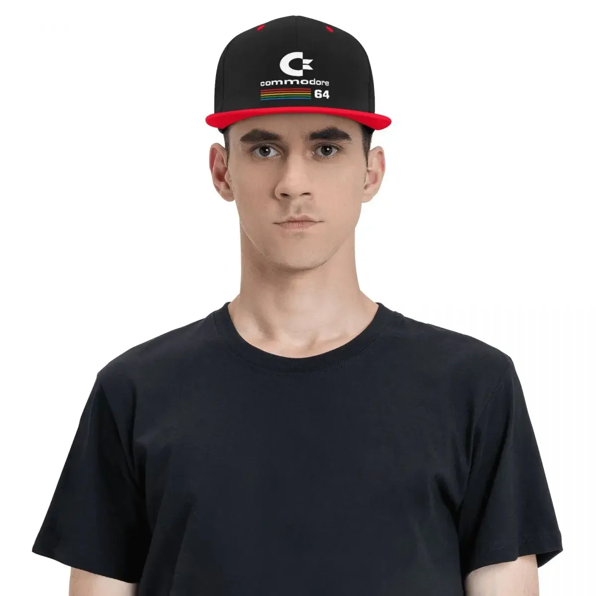 Boné de beisebol Unisex Custom Snapback, Cool Commodore 64, Hip Hop, C64, Amiga, Computador, Geek Nerd, Papai Chapéu, Homens e Mulheres, Primavera