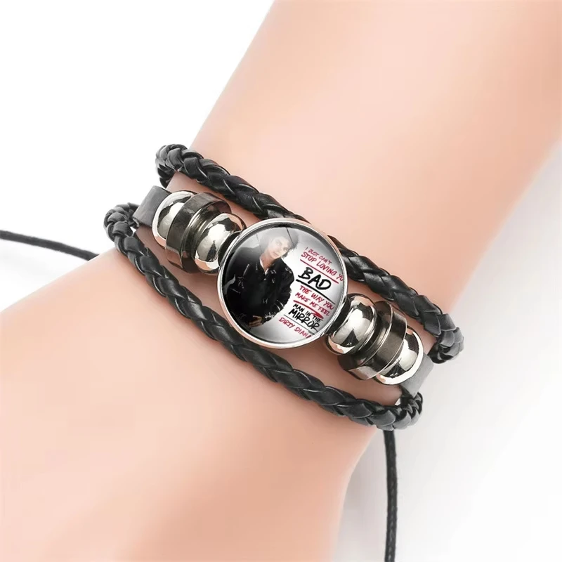 Michael Jackson Figures Bracelet Cartoon Anime Bracelet Boys' Fashion Accessories Decorations Children's Birthday Gifts