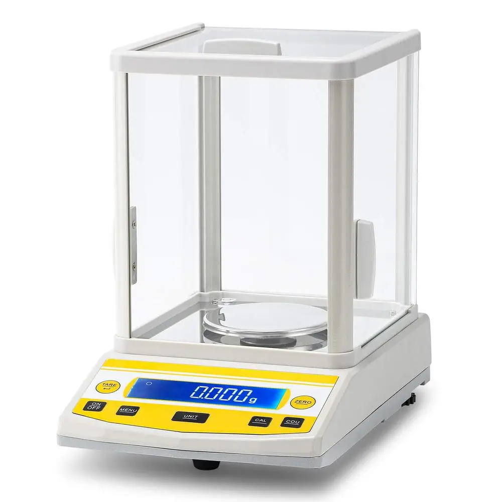 Balanza analítica Digital de alta precisión báscula de laboratorio 110V 300g 1mg interfaz RS232 protección contra sobrecarga conteo de tara CE