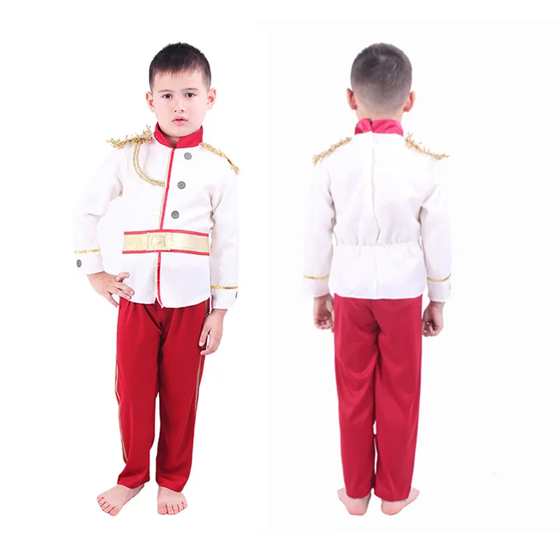 

Christmas Children Prince Cute Cosplay Costume Holiday Party Fashion Suit School Activity Stage Long Sleeve Performance Clothes