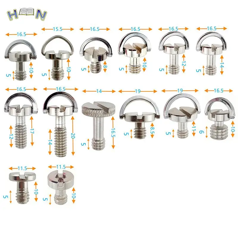 1/4 Zoll D-Ring Kamera halterung Schraube Schnell wechsel platte Adapters ch raube für Stativ Ein beins tativ Kugelkopf DSLR Foto Fotografie fest