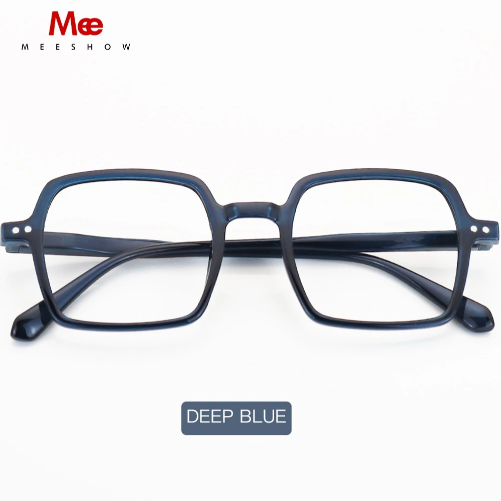 Meeshow New Reading Glasses Square Men's Retro Office Frame Lady Europe Stylish blue blocking eyeglasses gafas Lesebrille 2432