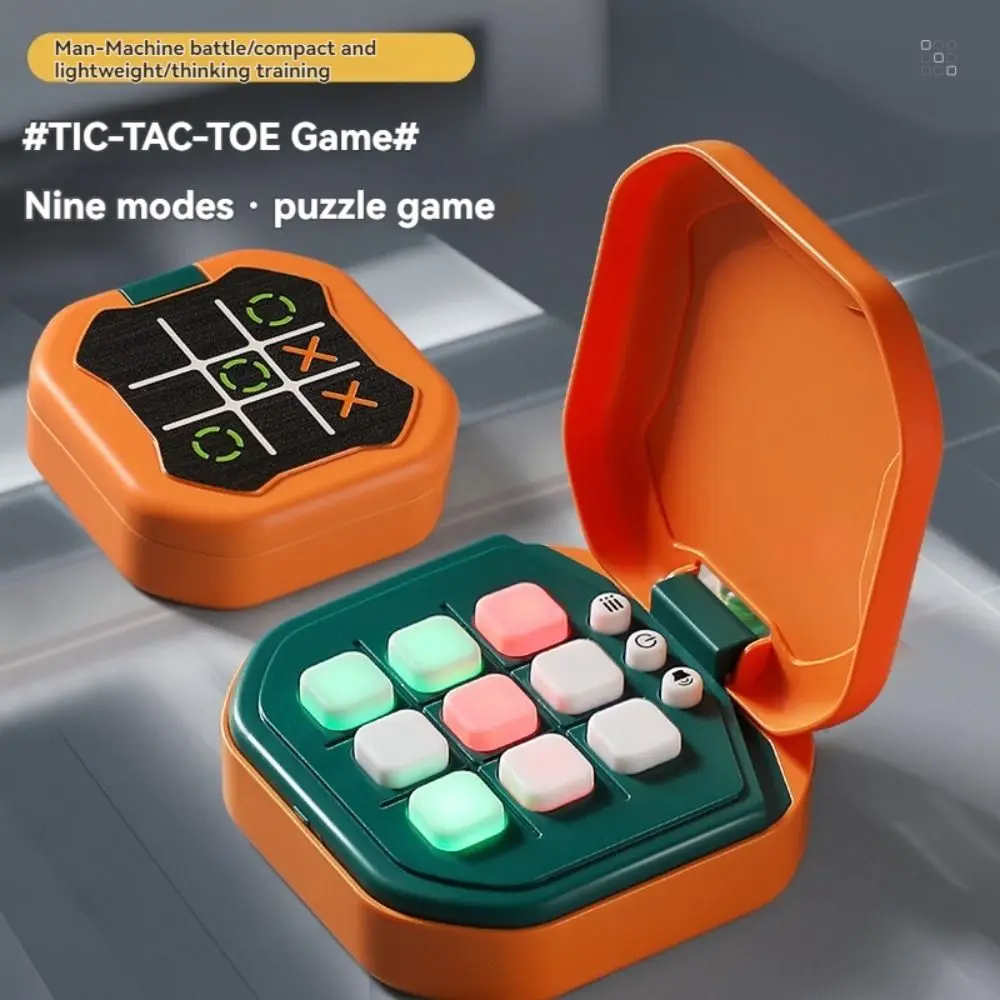 

Электронная игра TIC-TAC-TOE для тренировки памяти 9-в-1, настольная игра-головоломка Монтессори, портативная упражнения на мышление