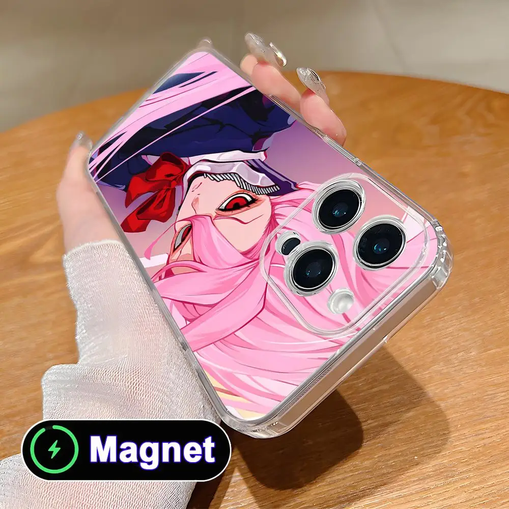 

Dandadan Aira Shiratori Phone Case for iPhone 17 16 15 14 13 12 11 Air Pro Max Plus Mini Soft TPU Clear Magnet Cover