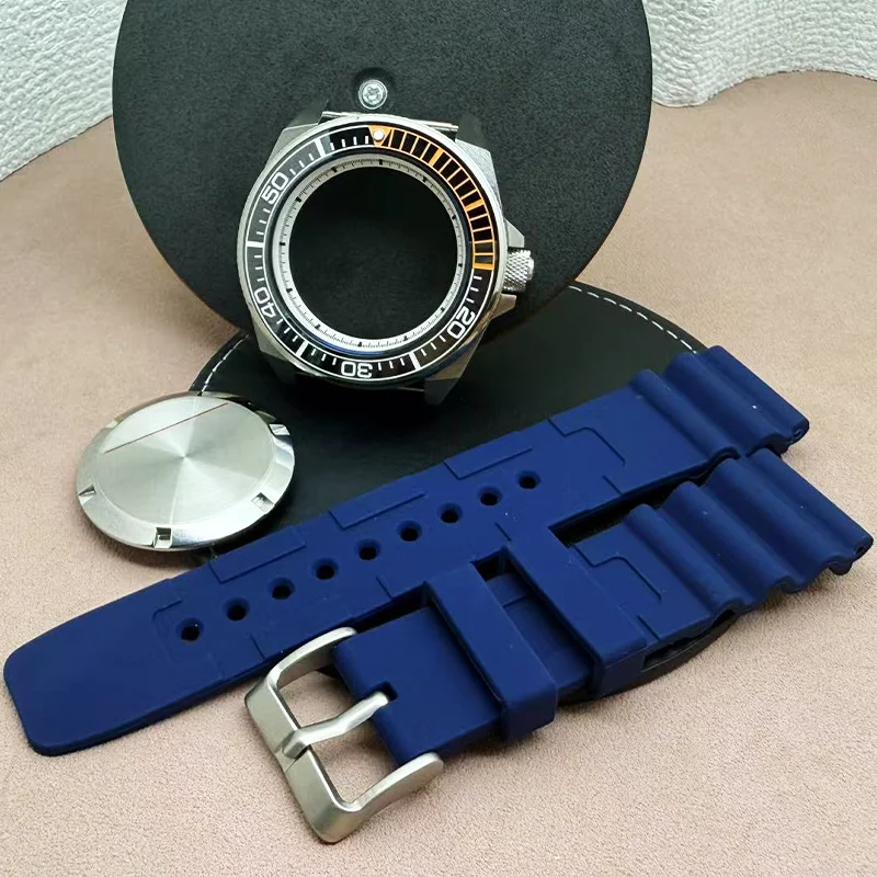 

Samurai Diving Watch Case 43.8mm For Seiko NH35 NH36 NH34 4R35 4R36 7S Automatic Movement 28.5mm Dial Sapphire Glass Waterproof