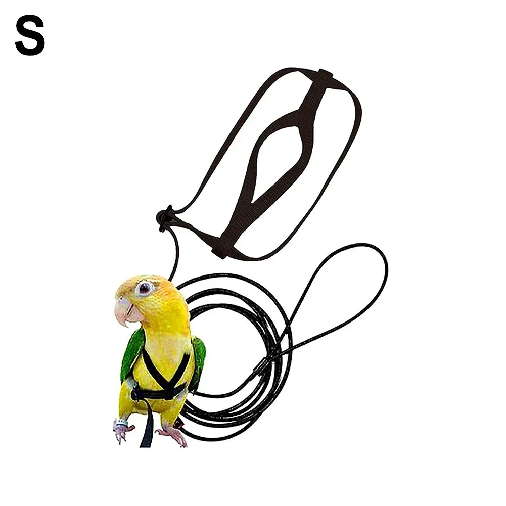 

Parrot Bird Harness Leash Adjustable Training Rope Flying Traction Straps Band Parrot Flying Rope Parrot Harness Bird Harness