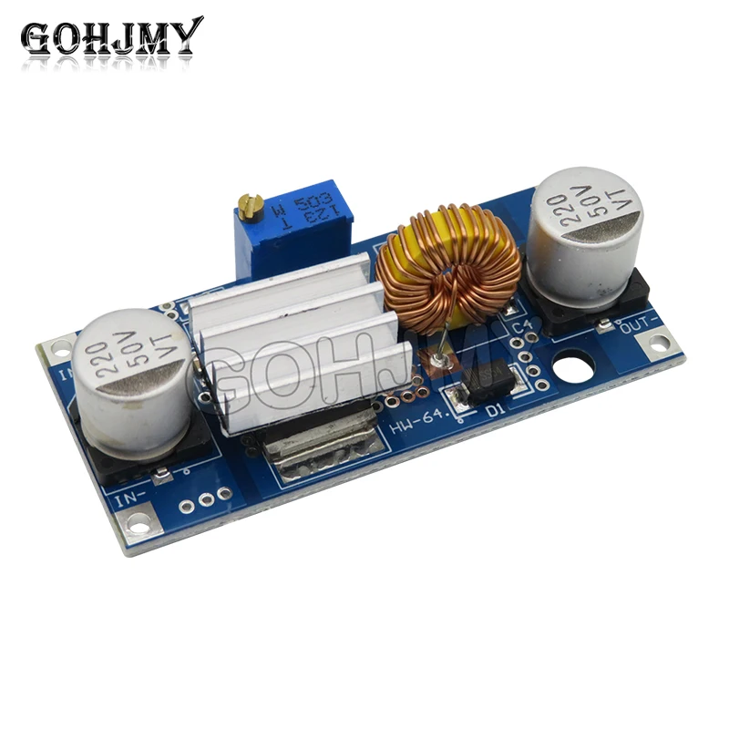 DCDC XL4015 Adjustable Step-down Module 4-38V High Power 96% High Efficiency Low Ripple 5A