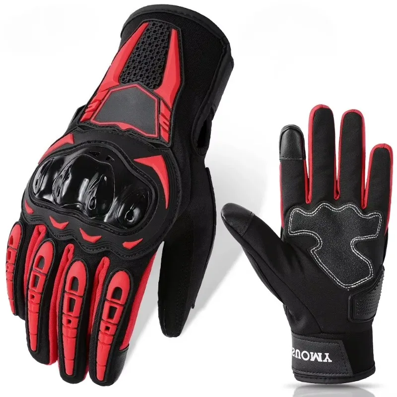 Men Women Waterproof Touch Screen Motorcycle Gloves, Winter Autumn Anti-fall Motocross Biker Gloves Guantes Moto