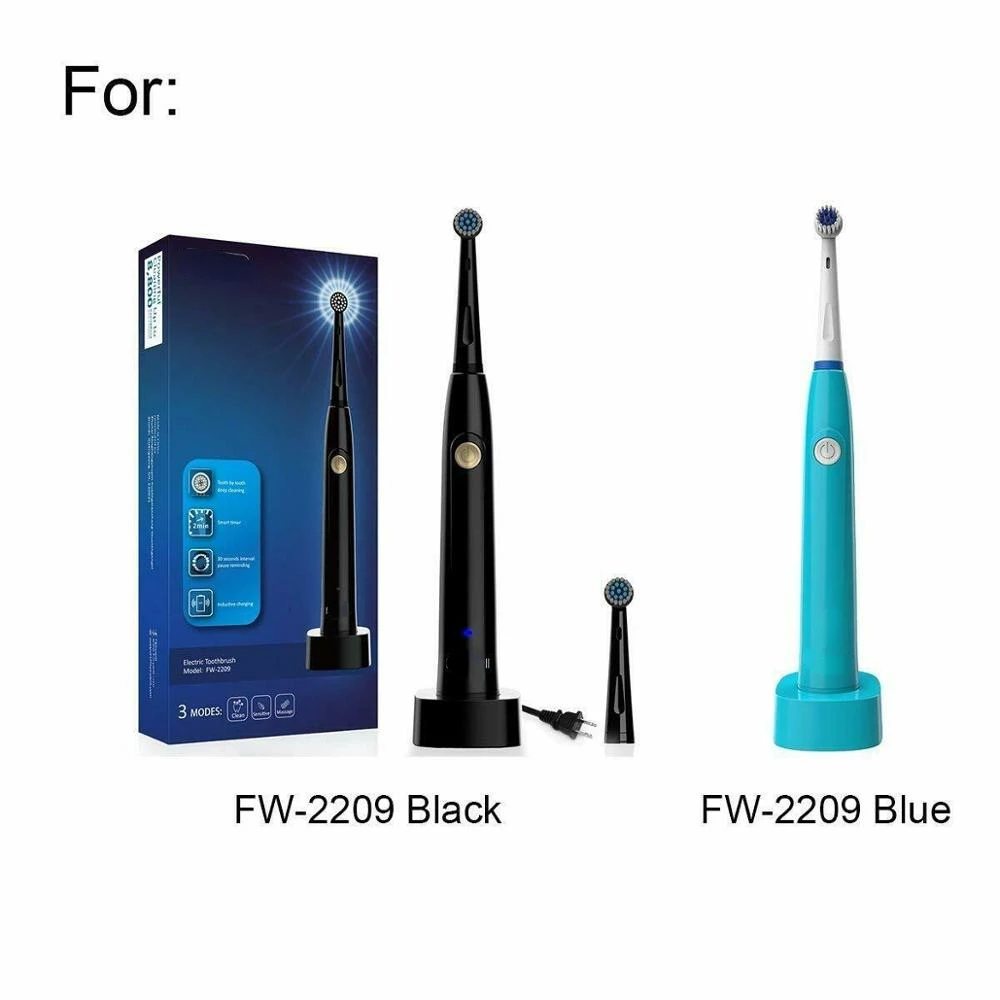 Replaceable Electric Toothbrush Heads for FW-2205 FW-2209 - Soft, Gentle, Less Damage (4 Heads)