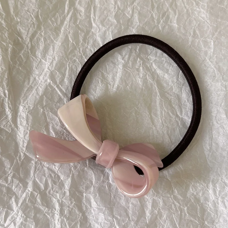Französische Essigsäure-Schleife, Haarkreise, tägliche Grundlagen, hochelastisches Haarband mit Krawatte, süße koreanische Kopfbedeckung – Detail 13