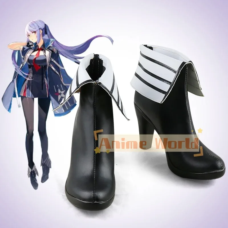 Azure Lane USS Essex Cosplay Shots Halloween carnaval botas Cosplay Prop hecho a medida