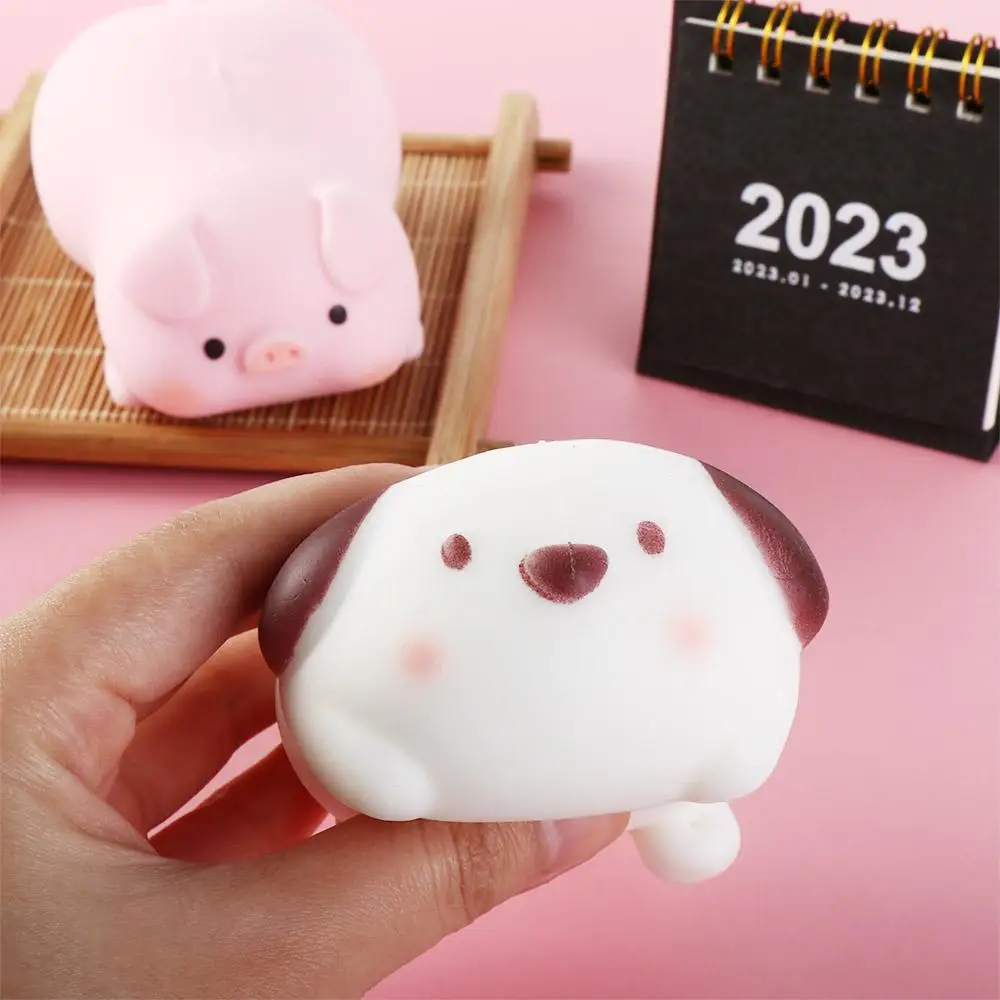 Slow Rebound Squeeze Pig Dog Toy Comfortable Touch Flexible Material Slow Rebound Rising Animal Toy Animal Durable
