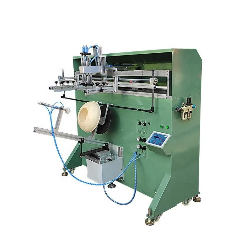 Plastic Bucket Screen Printing Machine Print On Bucket Machine Semi Automatic Bottle Silk Screen Printer