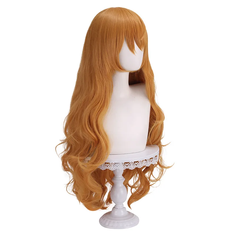 Synthetic Long Orange Wavy Cosplay Wig - Heat Resistant Anime Party Hair (Nami-Inspired Style) image 4
