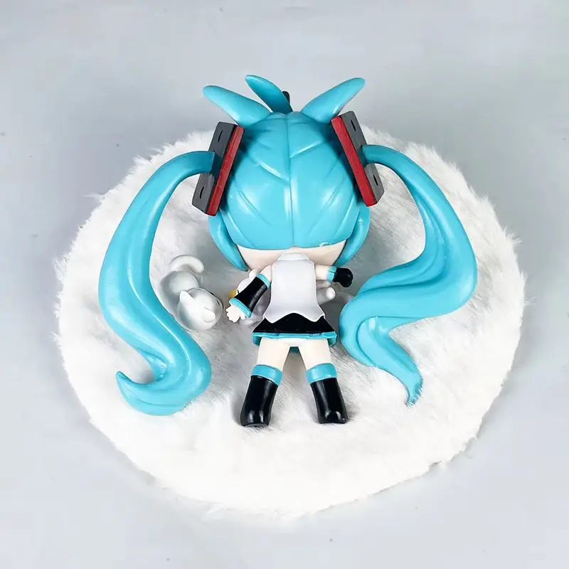 Figurine d'action de dessin animé Hatsune Miku, ornement de bureau Kawaii, Collection de décoration de châssis, modèle de Statue, jouets, cadeaux Surprise
