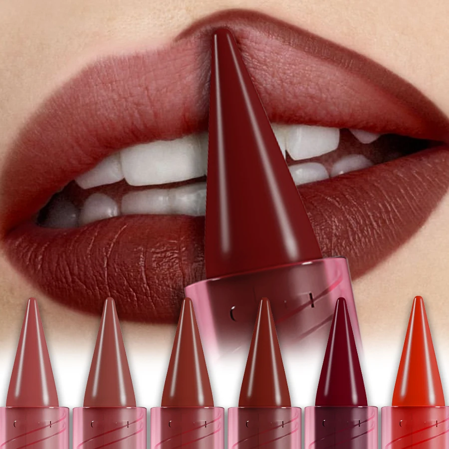 15 Colors Matte Lip Liner Pencil Carving Labial Lipstick Makeup Lasting Brown  Waterproof Lipstick Pen Lip Contouring Cosmetics