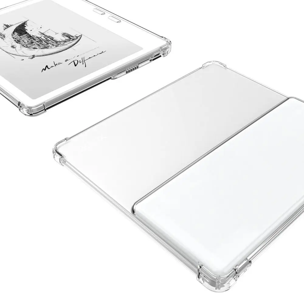 Funda para lector electrónico a prueba de golpes de 7 pulgadas, bolsa de aire, cubierta protectora anticaída, carcasa trasera resistente al desgaste de TPU para Onyx Boox Leaf5/5C