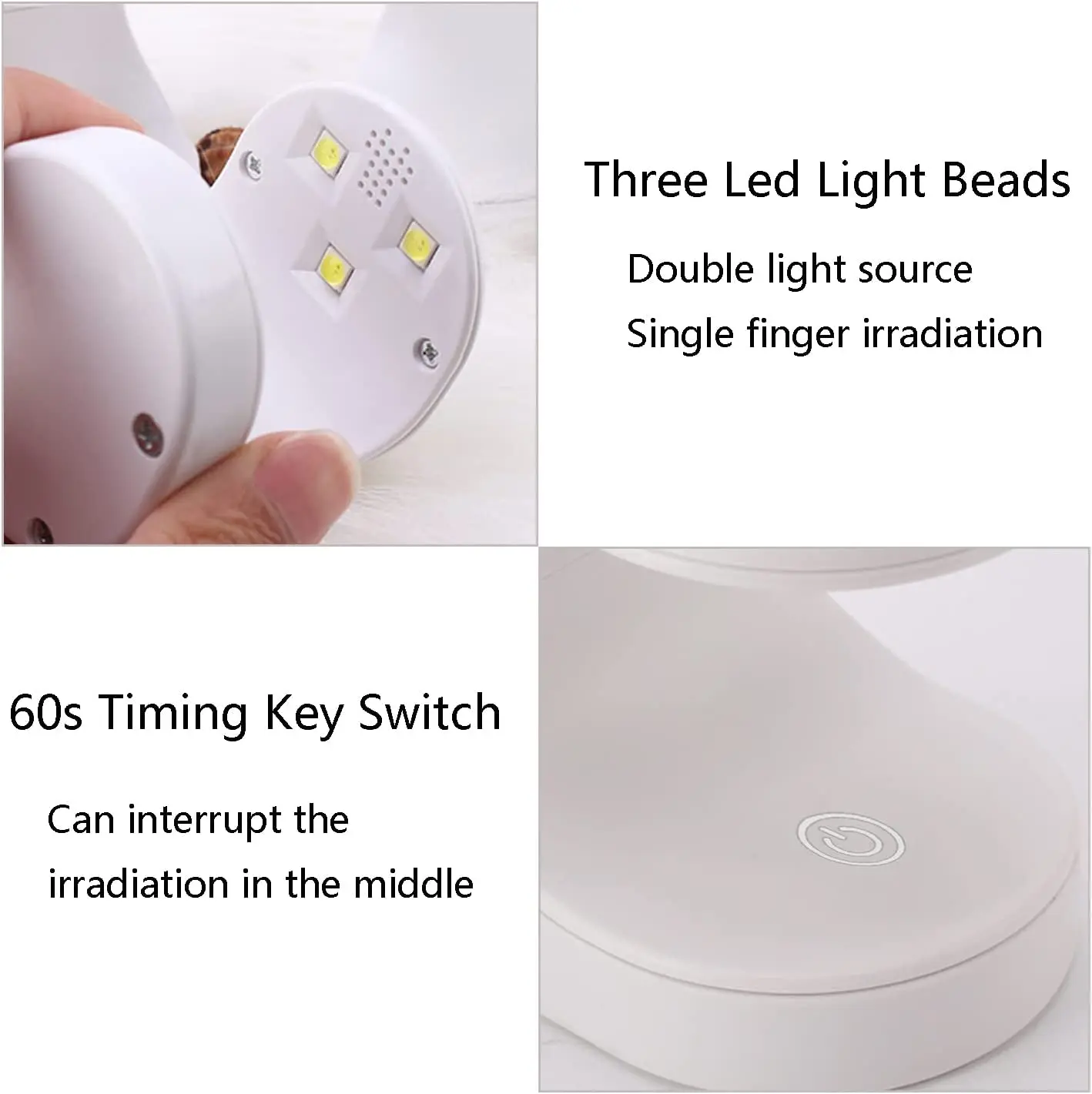 Mini lampe UV portable pour gel N64.USB, lampe à ongles pour un seul doigt rose