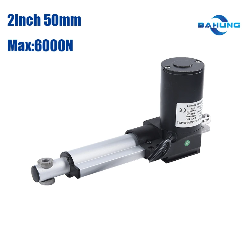 Heavy Duty 50 Mm/ 2 Inch Stroke ,for  Medical Bed  Electric  Linear Actuator 12/24v DC Max 6000 N/ 1320 Lbs Gear Motor