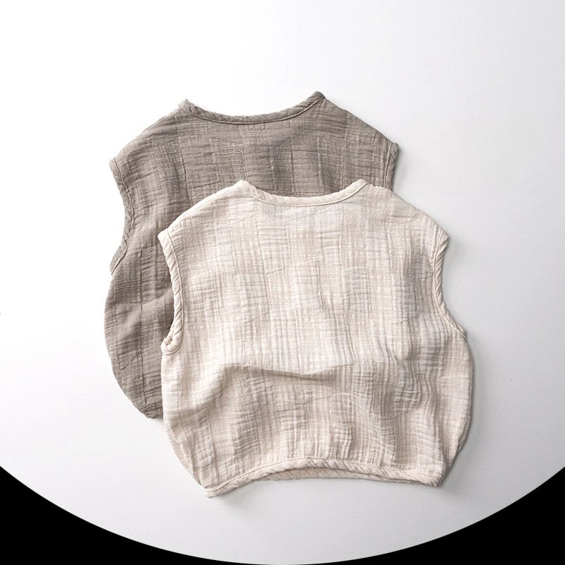 

Children's Sleeveless Vest T-Shirt 2025 Summer New Arrival for Boys and Girls Baby Top Children's Clothing