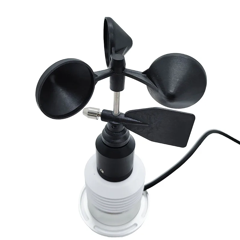 Small wind speed and direction anemometer Air temperature Humidity pressure Weather station with 5 outdoor weather sensors