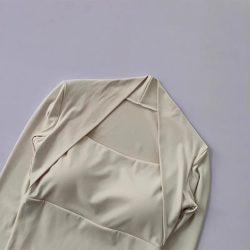 شال يوجا أنيق بأكمام طويلة للنساء مع وسادة صدر، قميص يوجا قصير أنيق، كامباك بورا، سرعة جافة للخريف #5