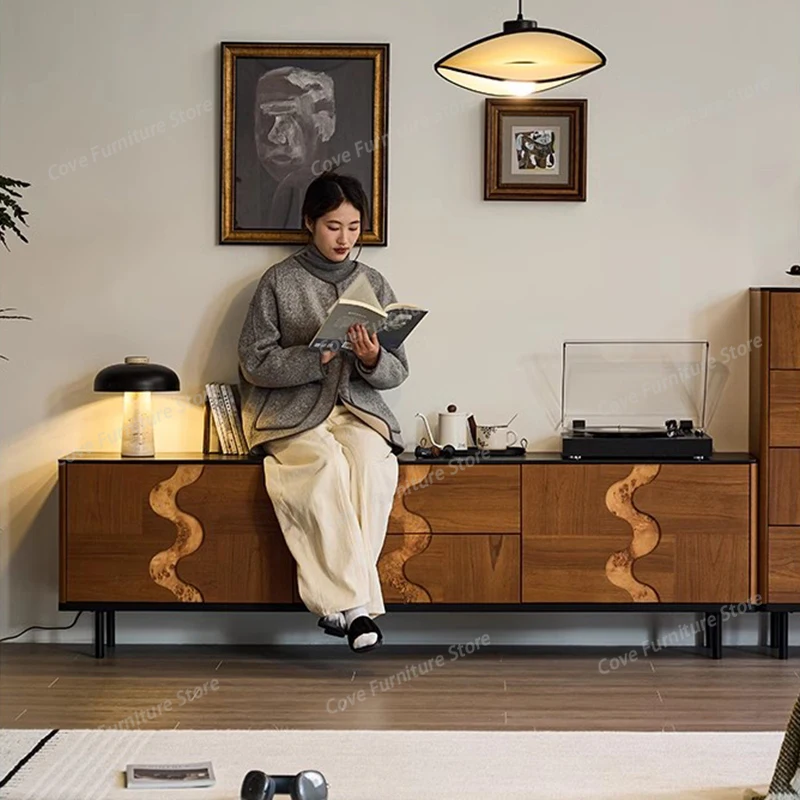 

Mid Century Retro Tv Stands Nordic Wood Aesthetic Minimalist Hallway Tv Table Storage Drawers Suporte Para Tv Trendy Furniture
