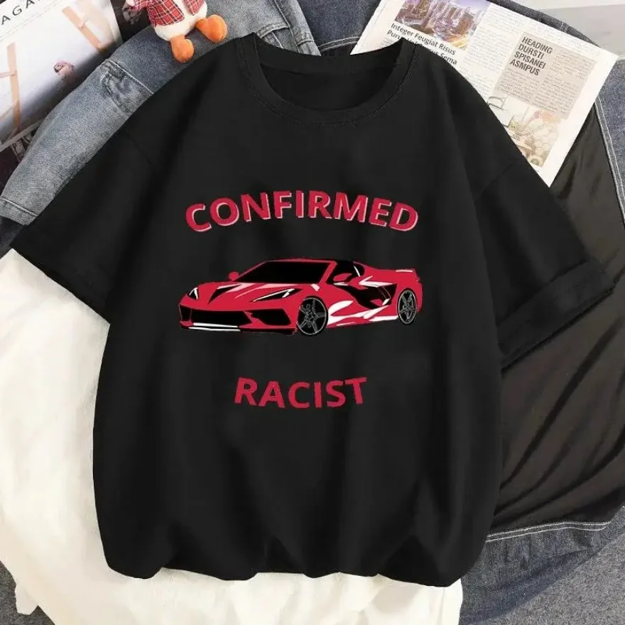 Certified Racist T Shirt Men Women Graphic Print Fashion T Shirt Casual Crew Neck Streetwear Short Sleeve Plus Size T Shirt Tees