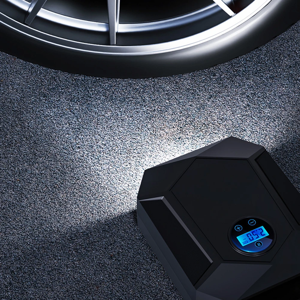 

Цифровой насос для накачивания шин DC 12 В, автомобильный воздушный компрессор, высокоточная светодиодная лампа для накачивания шин для авто, автомобиля, мотоциклов, велосипедов