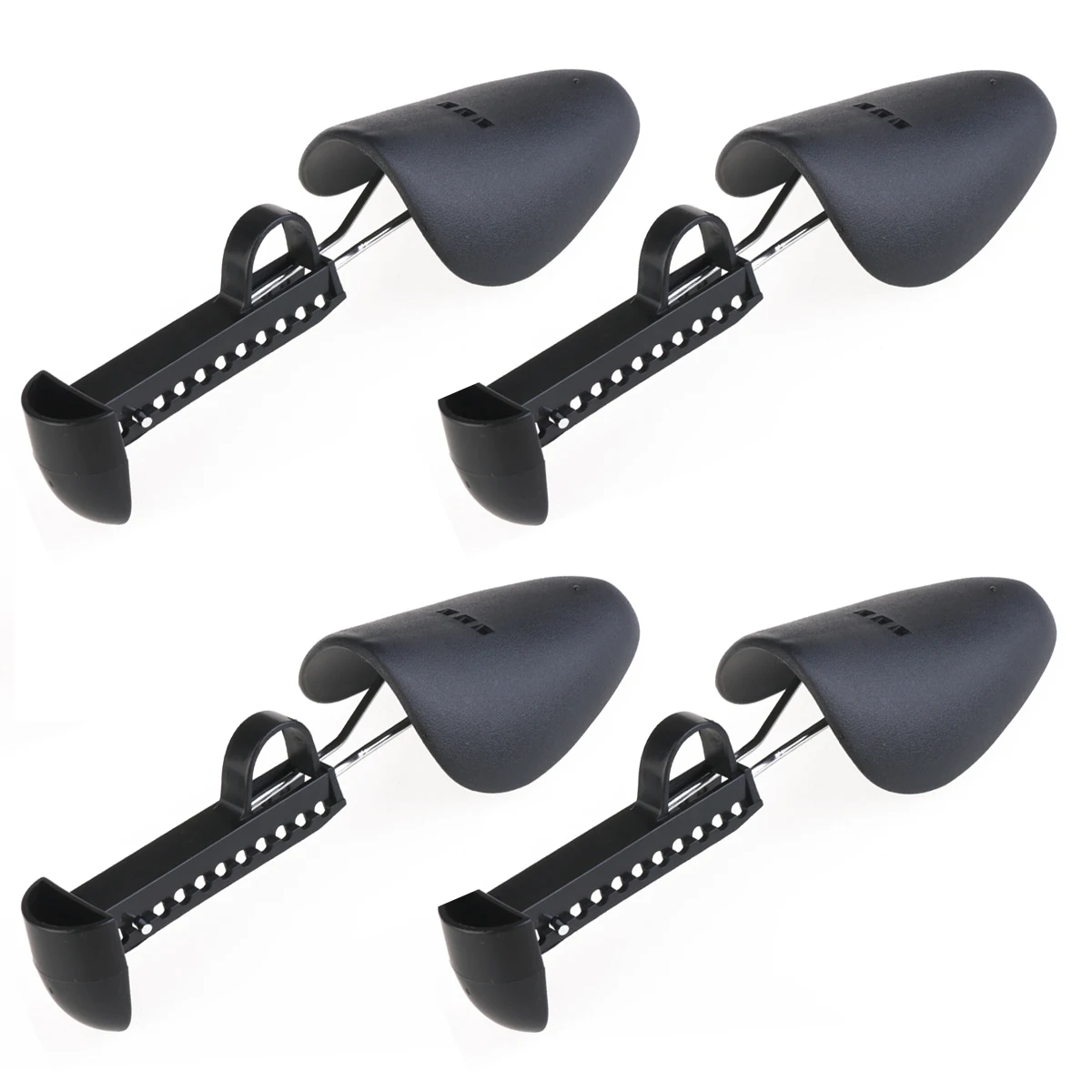 

2 Pairs Shoe Stretcher Black Plastic Adjustable 25-32cm EU39-45 Men Expander Washable Boot Care Tool