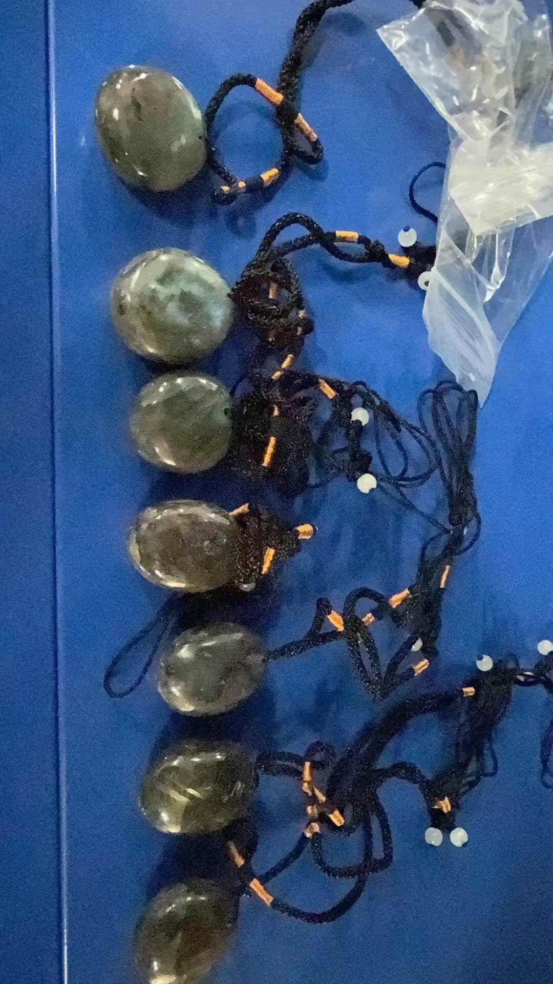 1 Stück natürlicher blauer Labradorit-Mondstein, heilender Edelstein, Kristallanhänger, Schmuck, Halskette für spirituelle Meditation – Detail 1