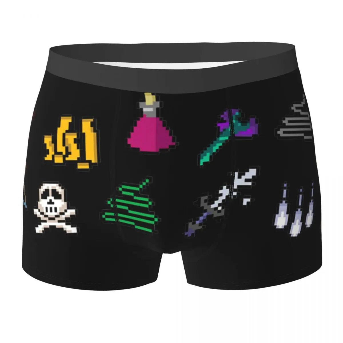 Boxer Underpants Shorts Old School Runescape Player Killing Bundle Panties Men's Breathable Underwear Homme Man Boyfriend Gifts