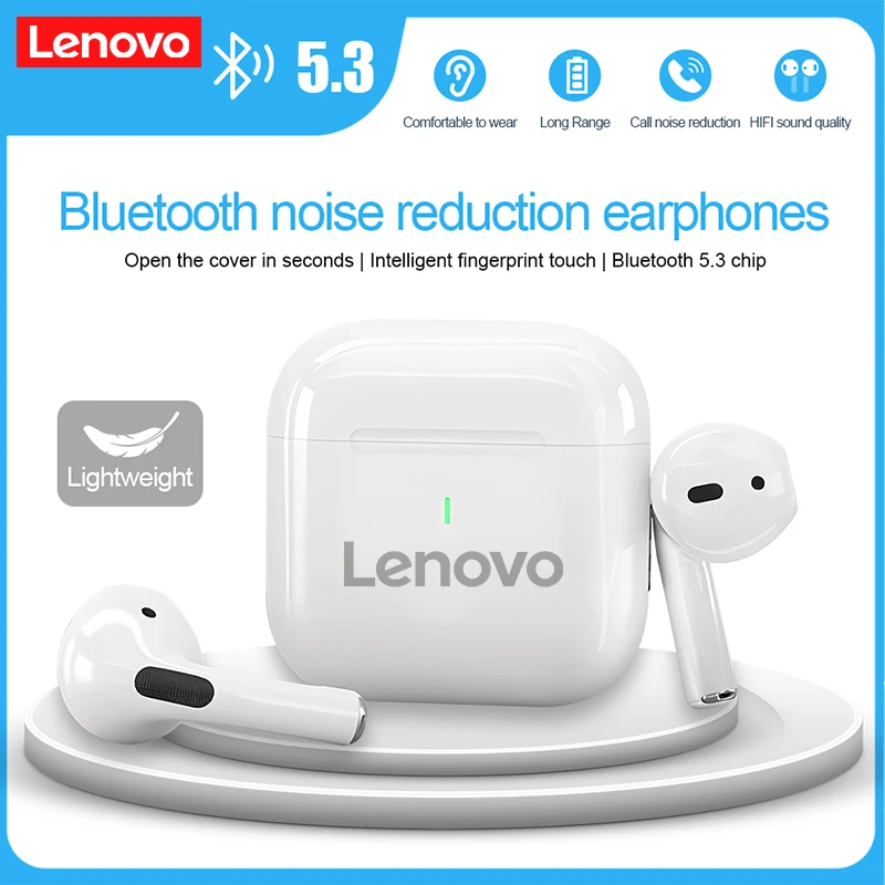 Słuchawki Bluetooth Lenovo Bezprzewodowe słuchawki douszne Bluetooth Bezprzewodowe słuchawki douszne Słuchawki bezprzewodowe Wbudowany mikrofon