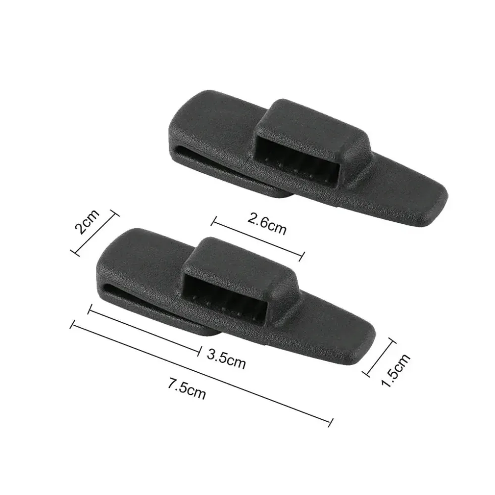 2Pcs Car Seat Belt Clamp Buckle Adjustment Lock Fastener Universal Safety Belt Anti Collision Protection Clip Auto Accessories