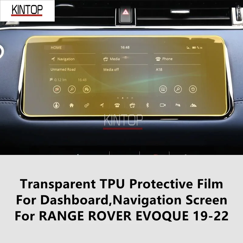 

For RANGE ROVER EVOQUE 19-22 Dashboard,Navigation Screen Transparent TPU Protective Film Anti-scratch Repair Film Accessories