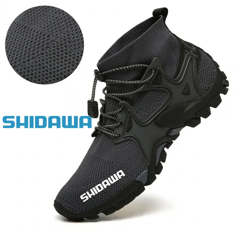 

Shidawa Summer Breathable Non-slip Couples Fishing Shoes Outdoor Mesh Upstream Shoe Fashion Travel Sports Boots Men Hiking Shoes