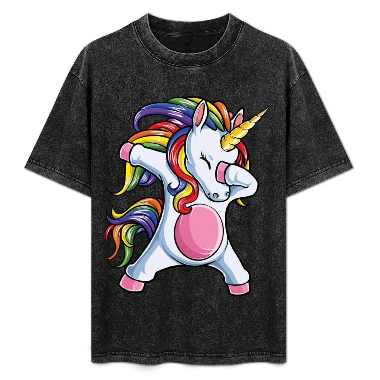 

Dabbing Unicorn T Shirt Kids Girls Boys Rainbow Squad Cute Gifts Party T-Shirt UV Sun Protection Tee Shirt