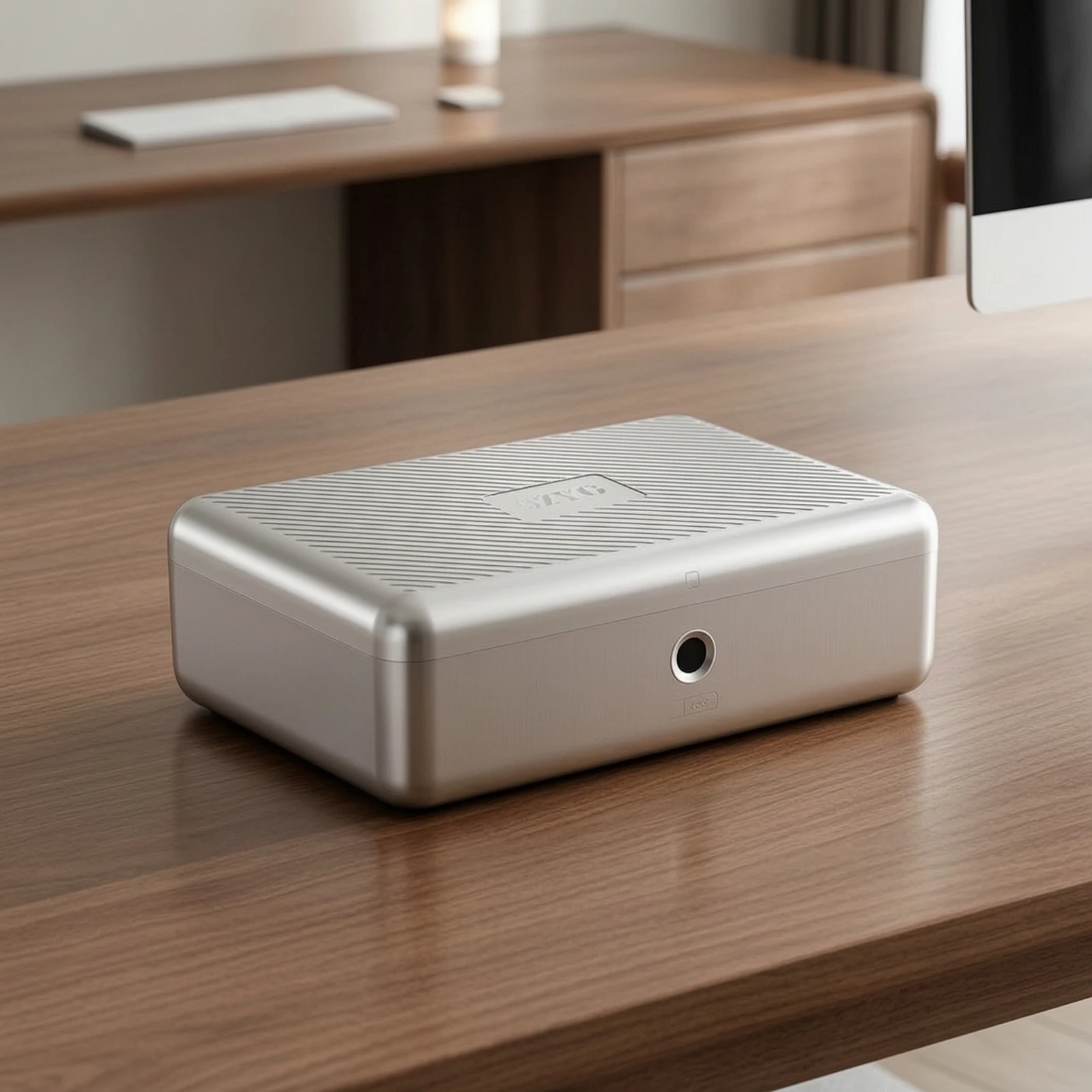 Desktop Safe with Biometric Lock Slim-Profile Biometric Lockbox Biometric Safe Electronic Security Box Lightweight for Desk