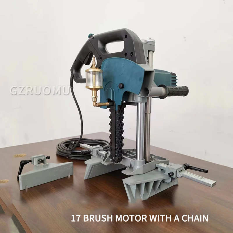 Woodworking Portable Square Hole Machine Chain Saw Ancient Building Pavilion Punching Machine Wood Mortise Machine