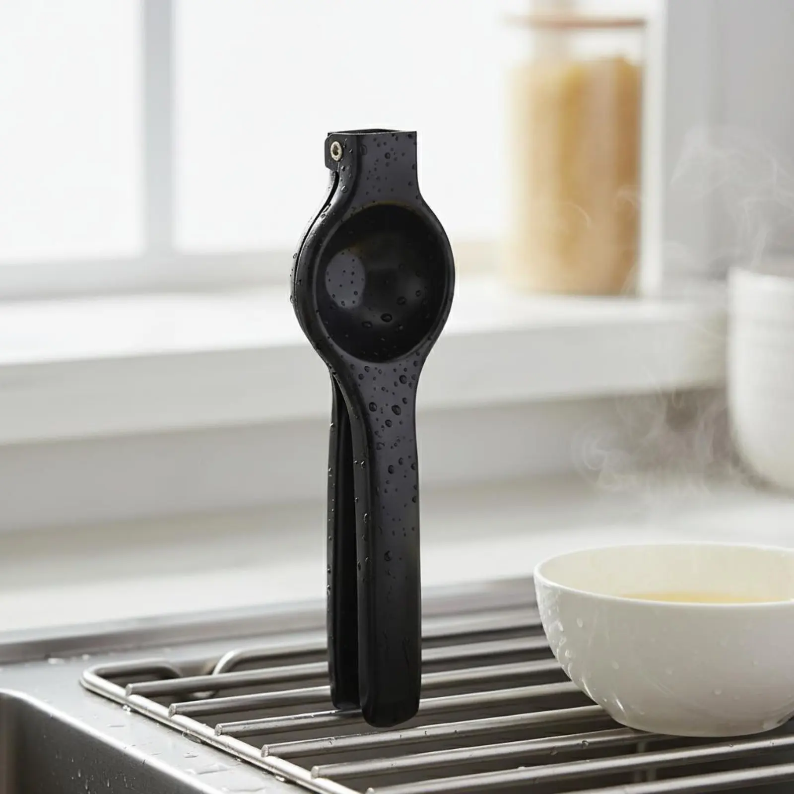 

Stainless Steel Lemon Juicer Sturdy Lemon Juicer Manual Citrus Juicer Rust Resistant Hand Press Juicer Saves Space
